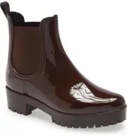 Jeffrey Campbell Women's Cloudy Rain Booties Brown Waterproof Boots