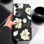 Flowers Phone Cover For Samsung S25 S24 Ultra S23 FE S22 S21 Plus A05S Soft Case