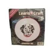 Dimensions Devoted Dalmation Dog Learn A Craft 6" Needlepoint Kit Cross Stitch