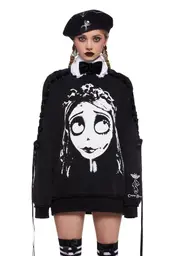 [Dolls Kill x Corpse Bride] Wedding Feast Crewneck Sweatshirt