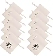 TOKIDNY 10pcs Skipping Rope Storage Belt Travel Pouch Jewelry Storage Bag Mini Bags Burlap Treat Bags Linen Jewelry Bags Coin Pouch Chinese Linen Brocade Bag Sachet Ornament Fabric