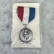 Vintage Majorette Drum Major Award Marching Band Baton Twirl School Medallion
