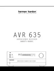 Harman Kardon AVR635 Receiver Owners Manual