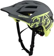 Troy Lee Designs A1 Half Shell Helmet w/MIPS Classic (Gray/Yellow)