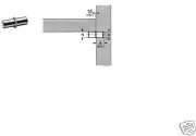 HETTICH 'DUPLO' SHELF SUPPORT, STATUARY BRONZE, 5mm PIN