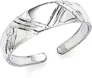 [JewelryWeb] 14k White Gold toe ring-toe ring for Women