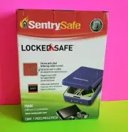SENTRY SAFE LOCKED & SAFE SECURE WITH STEEL TETHERING CABLE( INCLUDED ) P005C.