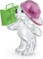 Swarovski Kris Bear 90s Party Ornament, Multi Coloured Crystal and 90s Inspired, from The Kris Bears Collection