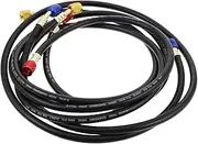 HAPINARY 3pcs Auto Ac Pipe Kit Hose Manifold Gauge Hose for Car Boat Marine Repair