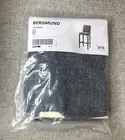 IKEA BERGMUND Barstool Slip Cover High-Back Gunnared Medium Gray 704.810.91 NEW