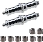 EMSea 10pcs 1/4 Inch to 3/8 Inch Converter Threaded Screws Adapter Mount Set Aluminum Alloy for Camera/Tripod/Monopod/Ball Head/Light Stand