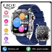 heart rate monitor blood oxygen smart pressure health bluetooth lige watch 100