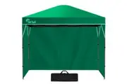 RED TRACK 3.6x2.2m Ultra Compact Folding Gazebo, Walls, Carry bag, Portable Outdoor Popup Marquee for Camping Beach, Green