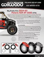 WILWOOD Polaris Front Brake Kit, fits 14-23 RZR XP1000,XP4 1000,18-2023 RS1