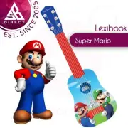 Lexibook K200NI Kid's Super Mario My First Guitar│6 Nylon Strings│Blue/Red│3y+