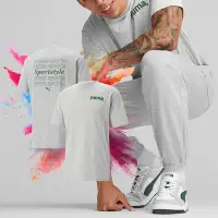 在飛比找Yahoo奇摩購物中心優惠-Puma 短袖 TEAM Graphic Tee 男款 灰 