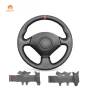 PU Leather Matte PU Carbon Fiber Steering Wheel Cover Wrap for Honda S2000 Civic