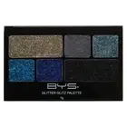 BYS Glitter Glitz Azure Blue 7g Gel Base Makeup/Cosmetic/Beauty Palette 6 Shades