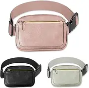 [Okdance] Bumbags Fanny Packs for Women Man Travel Waist Packs Waterproof Fashion Crossbody Bag with Adjustable Buckle Strap for Sports Running Hiking Jogging, Pink, Fashional
