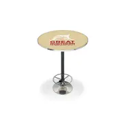 A Man & His Cave Great Northern Retro Bar Table Home Pub Round 70cm Yellow