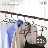 在飛比找momo購物網優惠-【KEYWAY 聯府】克卜勒超值衣架-60入(MIT台灣製造