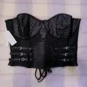 Charmian Leather Corset, Size 6XL ~ Burning Man Steampunk Cosplay ~ Adjustable