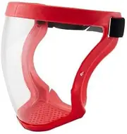 Full Face Travel Mask Anti-Splash Mask Anti-Dust Mask Anti-Dust Isolation Mask Sunscreen PC Helmet Active Protective Cover 红框白片防雾