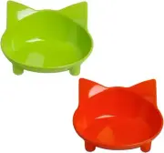 Cat Bowl Non-Slip Food and Water Bowls for Stress Relief of Whisker Fatigue