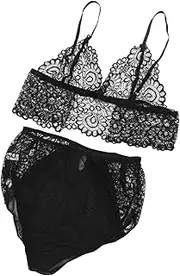 [CTIRCHIU] 1Set Charming Lace Bodysuit for Women Skin Friendly for Valentine Day Honeymoon and Special Occasions Black