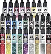 Metallic Alcohol Ink Set - 26 Metallic Colors Alcohol Based Ink for Resin Art