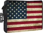 Outdoor TV Cover - American Flag Waterproof and Weatherproof 60"-65" LCD Movable Shield TV Display Screen Protector Outside Television Covers