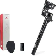 Suspension seat Post, Aluminium Alloy Mountain Bike seat Post, 27.2/28.6/30/30.4/30.8/33.9mm Shock Absorber Post, Bicycle Seatpost with Protective Cover for Road, Gravel, Mountain 28.6mm