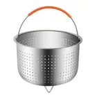 Steamer Basket Stainless Multifunction Steaming Meat Vegetables Fruits Eggs