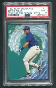 1997 Flair Showcase David Ortiz RC #11 PSA 9 MINT HOF