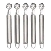 Set of 5 Fruit Stem Removers Stainlesss Steels Strawberry Corer Tomato Pullers