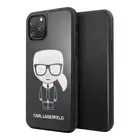 KARL LAGERFELD IPHONE 11 PRO HARD CASE BLACK DOUBLE LAYERS GLITTER FULL BODY