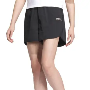 【adidas 愛迪達】Od Short 女款 黑色 寬鬆 口袋 復古 休閒 運動 訓練 短褲 IK8604
