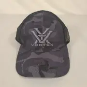 Vortex Optics Black & Gray Camo Mesh Snap‑Back Trucker Hat Cap OSFM NWT