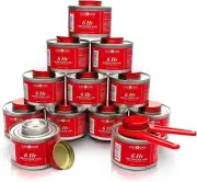 Chafing Fuel Cans; 12 Pcs Food Warmer for Chafing Dish Buffet Set 6-Hour; 7.4 Oz