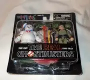 DIAMOND SELECT MINIMATES THE REAL GHOSTBUSTERS ~ STAY PUFT & LOUIS TULLY ~ 2011