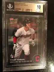 2016 Topps Now #OS-25 Tyler Naquin Cleveland Indians All-Star Rookie Team BGS 10