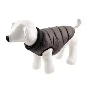 Dats 20cm Small Grey Reversible Puffer Dog Jacket