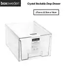 Boxsweden Stackable Organiser Deep Drawer Kitchen Pantry Storage Container Box