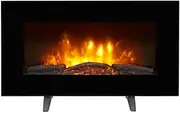 Kogan SmarterHome™ 2000W Electric Fireplace Heater with Log Effect - KASHFH20WGA