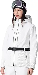 [xwxwseui] 24-25 New Lady Snow Jackets with Belt Buckle Women Hooded Snowboarding Coat Outddoor Slim Waist Ski Insulated Jacket