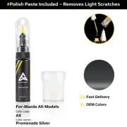 Touch Up Paint For Mazda All Models A9 Promenade Silver With Polish Paste