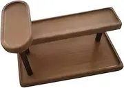 Desk Shelf, Organizer, Make-up Regal, Small Bookshelf, Counter Organizer, Perfume Display, Riser Display Rack for Bedrooms, Kitchen, Brown
