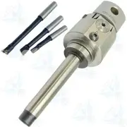 BORING HEAD 38MM WITH MT2 Shank & 3pcs Carbide Boring Bars