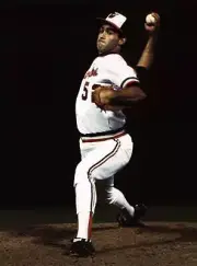 Mike Boddicker Baltimore Orioles pitching at the American League C- Old Photo 2