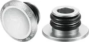 uxcell Bar End Plugs Aluminum Handlebar End Caps Bike Plugs 0.57oz with Matching Rings for MTB Road BMX Fixed Gear Bike, Silver